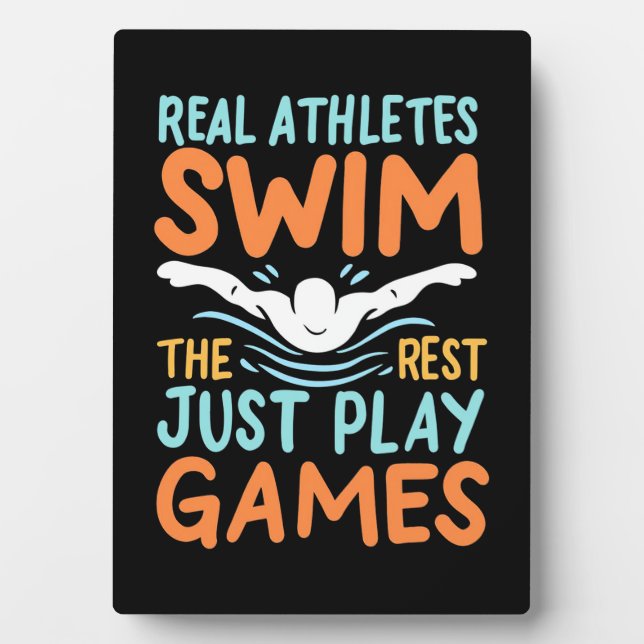 Placa Expositora Real Athletes Swim (Frente)