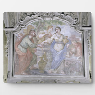 Placa Expositora Rebecca en el Pozo, de la Refectoria, 1753-54 (