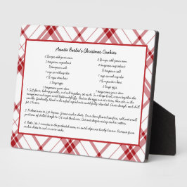 Placa Expositora Receta familiar Keepsake Navidades
