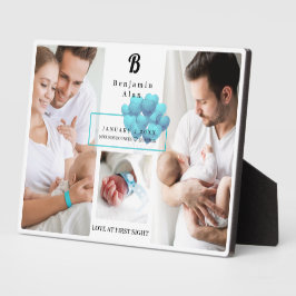 Placa Expositora Recién Nacido Nacido Nacimiento Estadísticas Colla