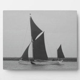 Placa Expositora Recordatorio de Gabarra de Vela