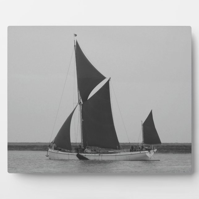Placa Expositora Recordatorio de Gabarra de Vela (Frente)