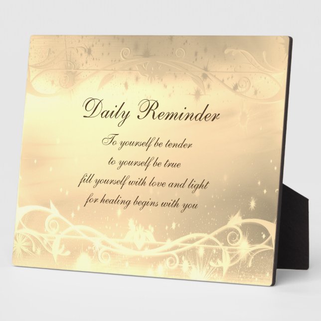 Placa Expositora Recordatorio diario (Lado)