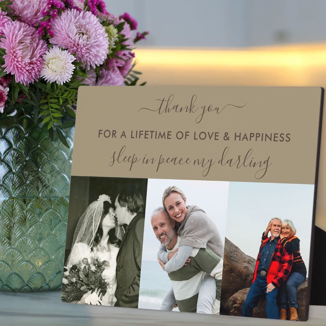 Placa Expositora Recuerdo 3 Collage de Fotos Beige Marrón Personali (Subido por el creador)