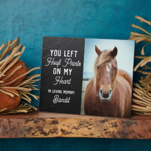 Placa Expositora Recuerdo conmemorativo de caballo Foto personaliza