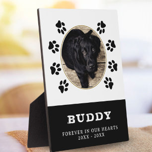 Placa Expositora Recuerdo conmemorativo de foto de perro mascota co