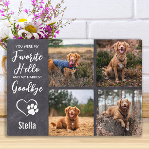 Placa Expositora Recuerdo conmemorativo para perros, pésame por la