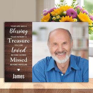 Placa Expositora Recuerdo conmemorativo personalizado de la foto de