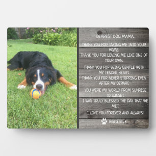 Placa Expositora Recuerdo conmemorativo rústico para perros