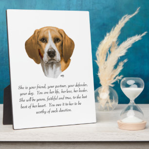 Placa Expositora Recuerdo de Beagle