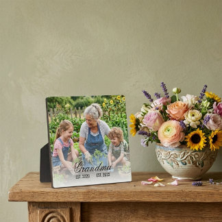 Placa Expositora Recuerdo de Foto de Abuela Est