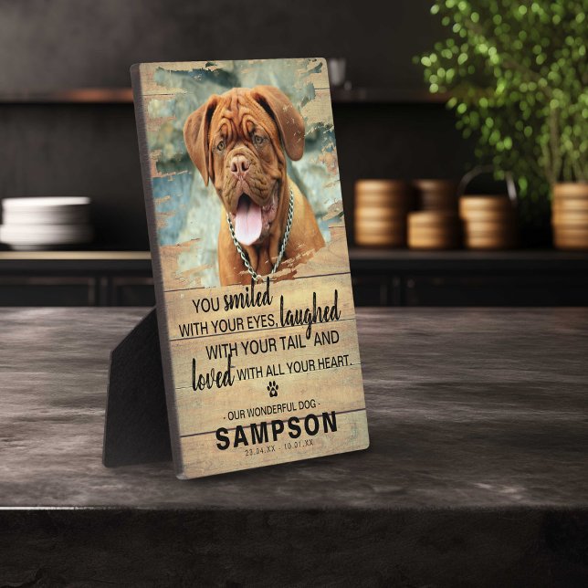 Placa Expositora Recuerdo de Mascota Rústico País Ligero | Recuerdo (Subido por el creador)