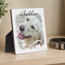 Recuerdo Infinito Corazón Pata Foto Memorial Perro