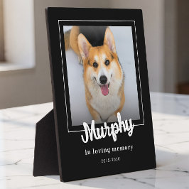 Placa Expositora Recuerdo personalizado de la memoria del perro Mas