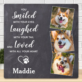 Placa Expositora Recuerdo Personalizado de Mascota Simpatía Pérdida