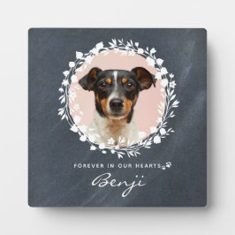 Placa Expositora Recuerdo personalizado de pérdida de mascota Memor