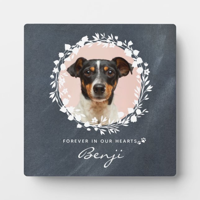 Placa Expositora Recuerdo personalizado de pérdida de mascota Memor (Frente)
