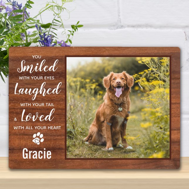 Placa Expositora Recuerdo Personalizado Rústico Perro Mascota Memor (Subido por el creador)