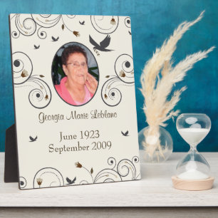 Placa Expositora Recuerdos conmemorativos personalizados de flores