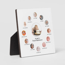 Placa Expositora Recuerdos de fotos de los primeros 12 meses del be