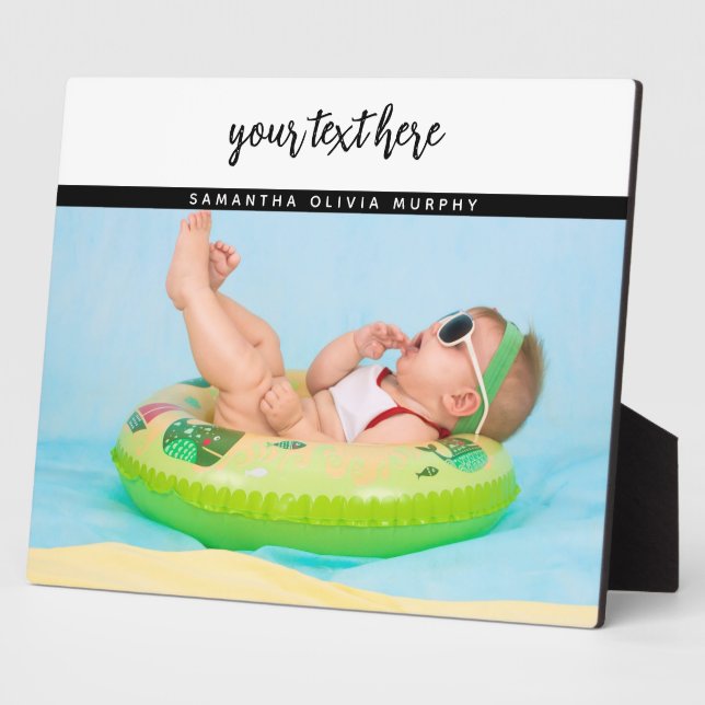 Placa Expositora Recuerdos de nombre y amor para bebé fotográficos  (Lado)