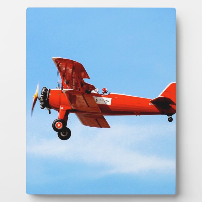 Placa Expositora Red Baron Bi Plane (Frente)