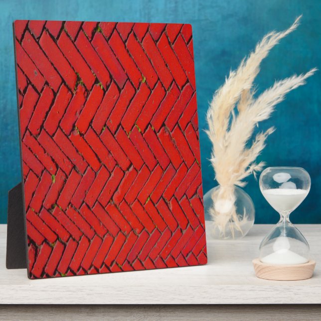 Placa Expositora Red Brick Chevron (Lado)