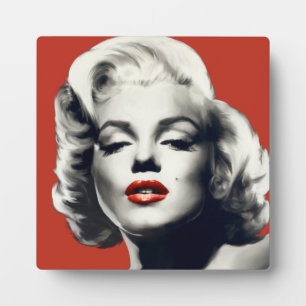 Placa Expositora Red en los labios rojos Marilyn