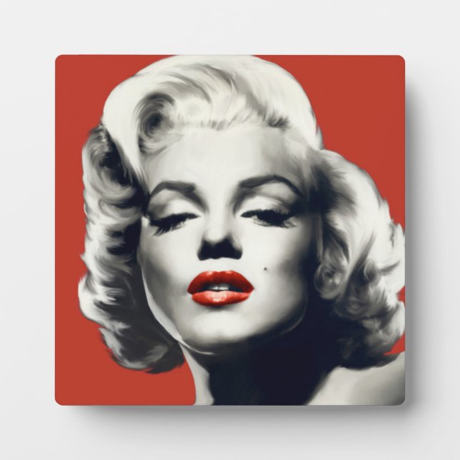 Placa Expositora Red en los labios rojos Marilyn (Frente)