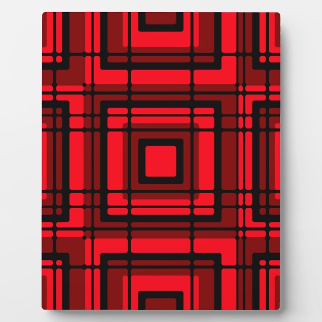 Placa Expositora Red Plaid (Frente)