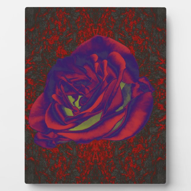 Placa Expositora Red Rose Photo Plaque (Frente)
