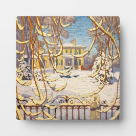 Placa Expositora Red Sleigh House, Invierno | Lawren Harris |