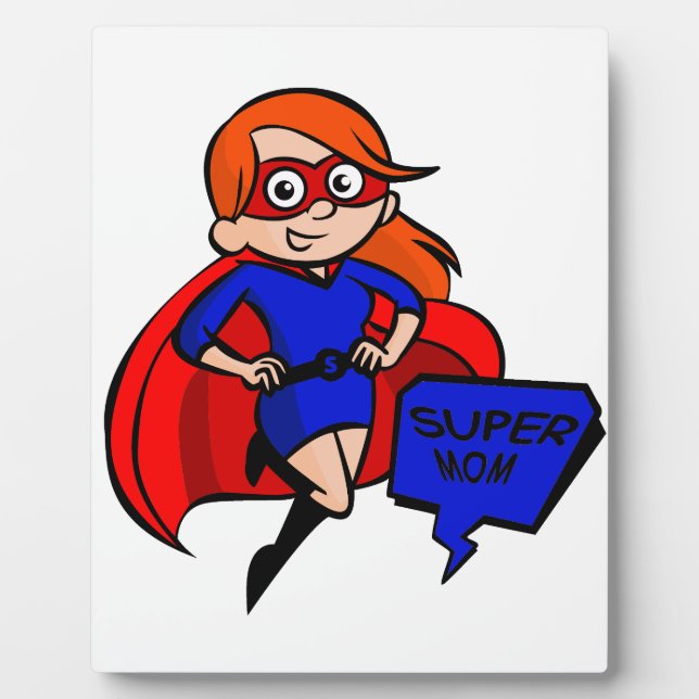 Placa Expositora redhead super mom (Frente)