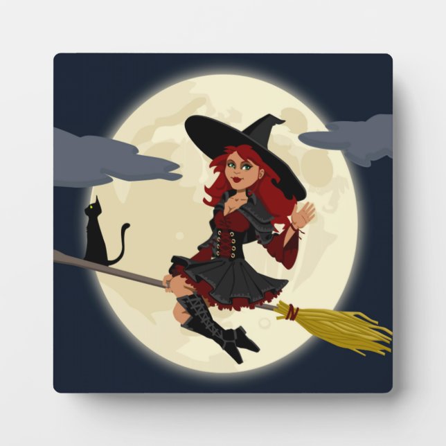 PLACA EXPOSITORA REDHEADED HALLOWEEN WITCH (Frente)