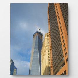 Placa Expositora Reflejos de rascacielos de Nueva York