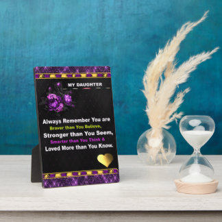 Placa Expositora Regalo a mi hija embarazada. Tabulador