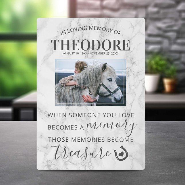 Placa Expositora Regalo conmemorativo de caballo - Foto ecuestre (Subido por el creador)