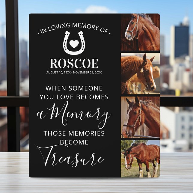 Placa Expositora Regalo conmemorativo de caballos - equino (Subido por el creador)