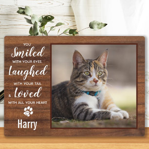 Placa Expositora Regalo conmemorativo de gato rústico por pérdida d