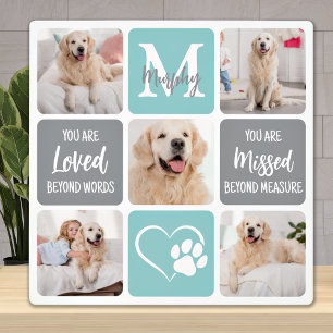 Placa Expositora Regalo conmemorativo de mascota Pérdida de perro M
