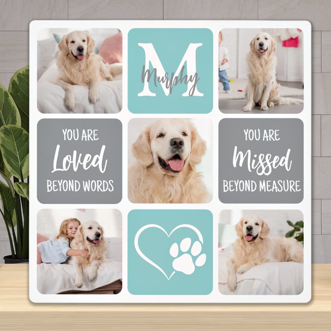 Placa Expositora Regalo conmemorativo de mascota Pérdida de perro M (Subido por el creador)