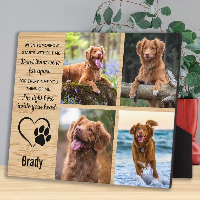 Placa Expositora Regalo conmemorativo de perro mascota - Pérdida de (Subido por el creador)