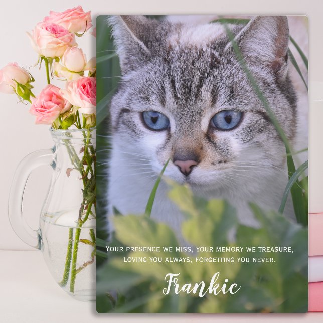 Placa Expositora Regalo conmemorativo del gato - Pérdida del Mascot (Subido por el creador)