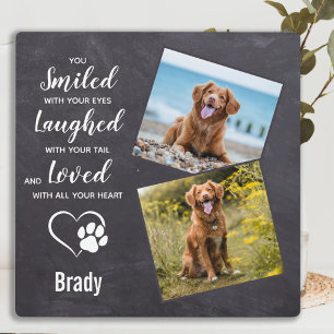 Placa Expositora Regalo conmemorativo del perro - Pérdida del Masco