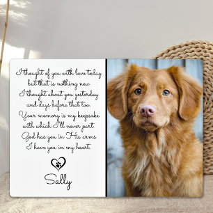 Placa Expositora Regalo conmemorativo para perros - Cita de simpatí