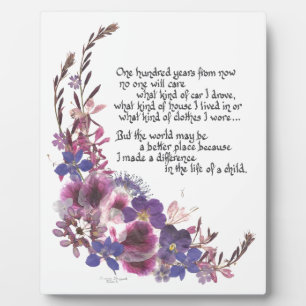 Placa Expositora Regalo de agradecimiento del profesor