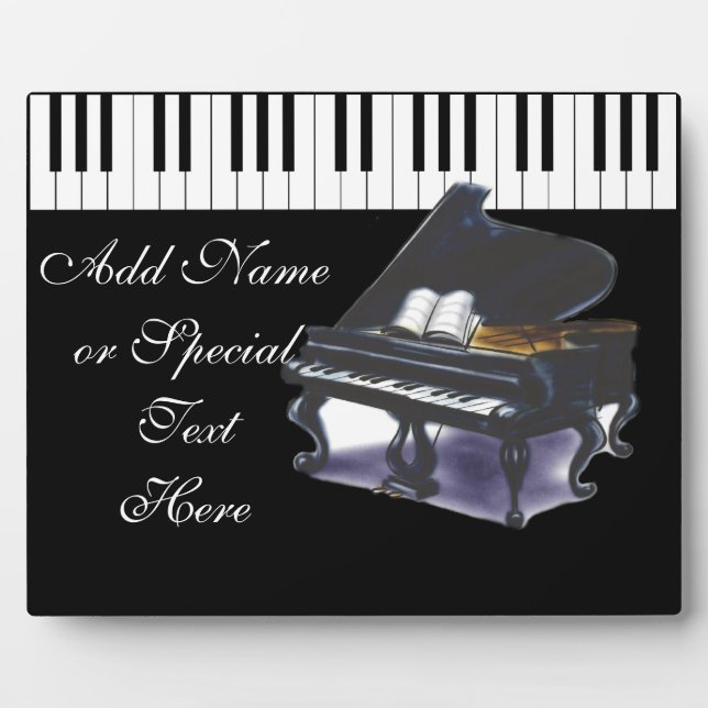 Placa Expositora Regalo de amor para piano. (Frente)