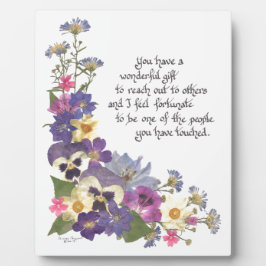 Placa Expositora regalo de aprecio