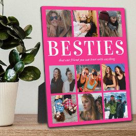 Placa Expositora Regalo de Besties Rosa | Mejor Amigo