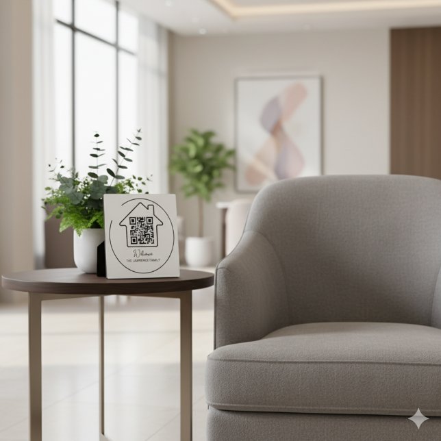 Placa Expositora Regalo de calentamiento de la casa | Código QR de  (Subido por el creador)